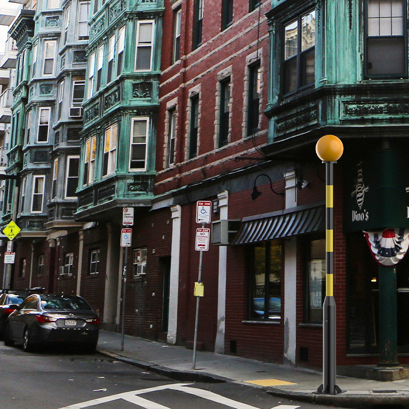 Aluminum Belisha Beacon Light Pole