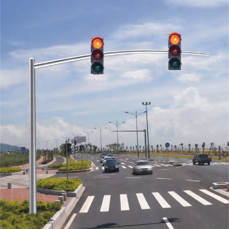 Aluminum Traffic Light Pole with Single Arm