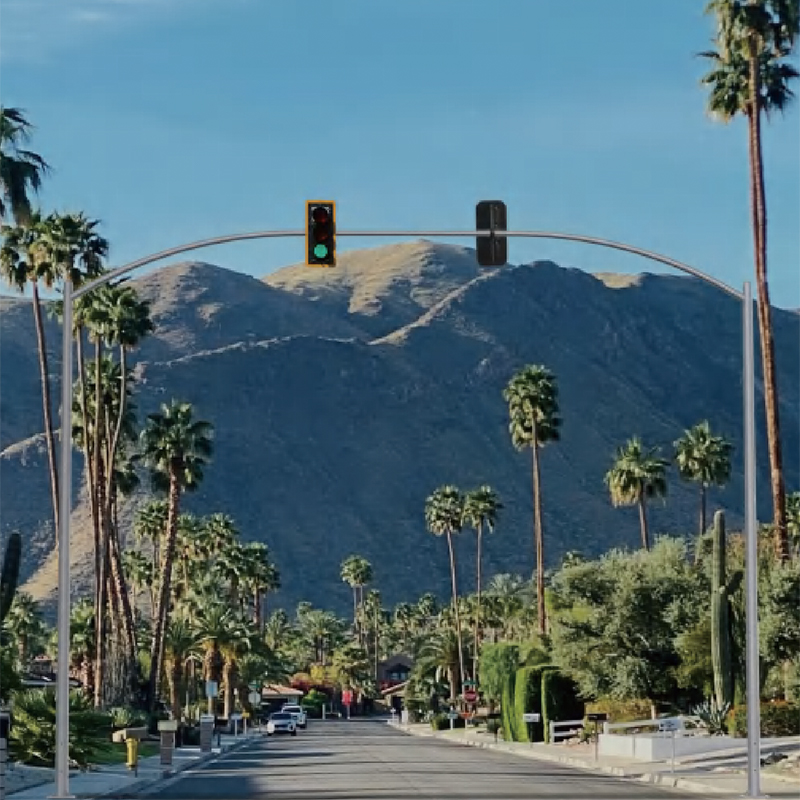 Aluminum Traffic Light Pole with Arm