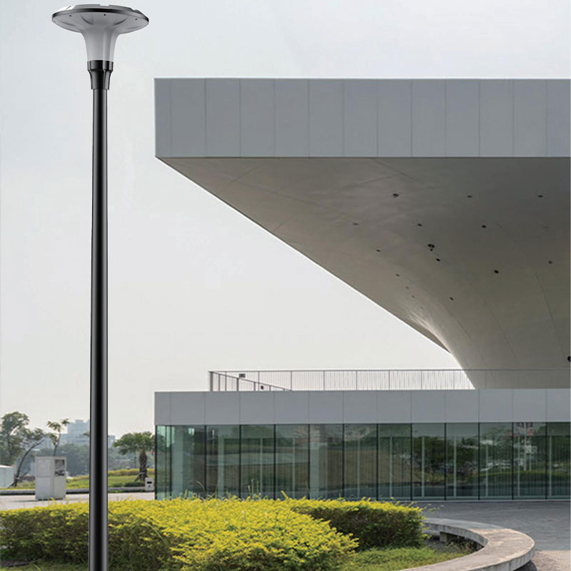 LECCO Aluminum Metal powder spraying Solar Light Pole