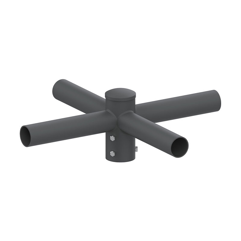 4" Round Horizontal External Light Pole Tenon Adapter