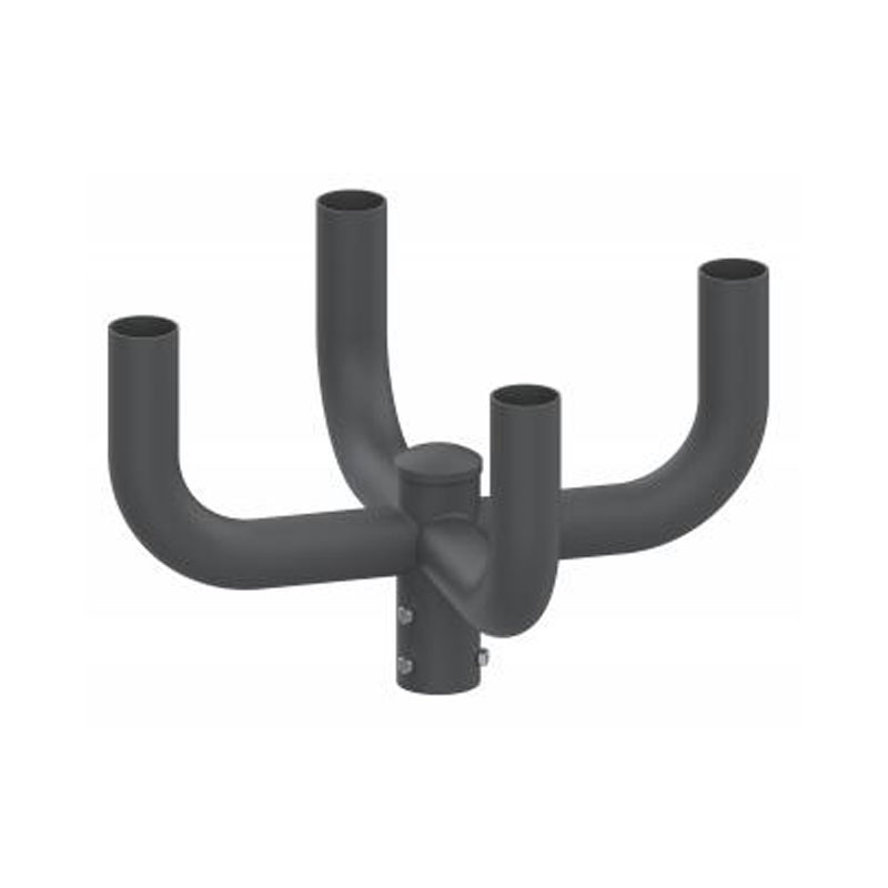 5" Round Vertical External Light Pole Tenon Adapter