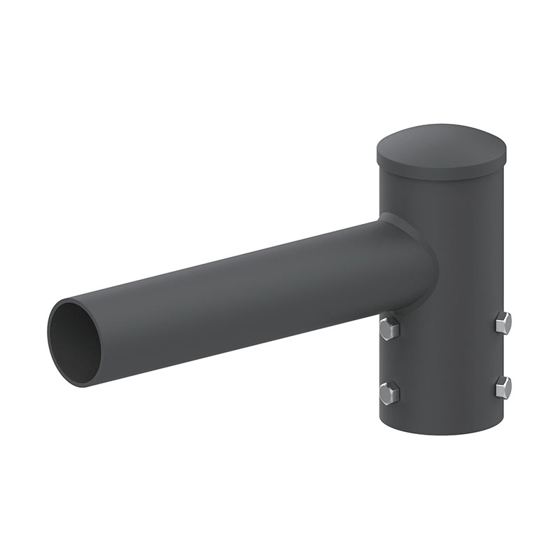5" Round Horizontal External Light Pole Tenon Adapter