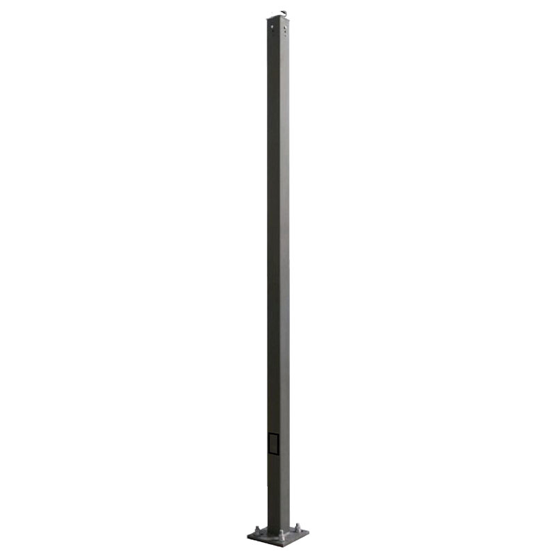 Square Straight Steel Light Pole