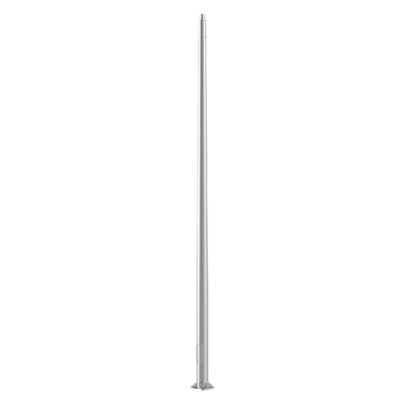 10ft-40ft Aluminum Conical Light Pole, Base Flange Mounting