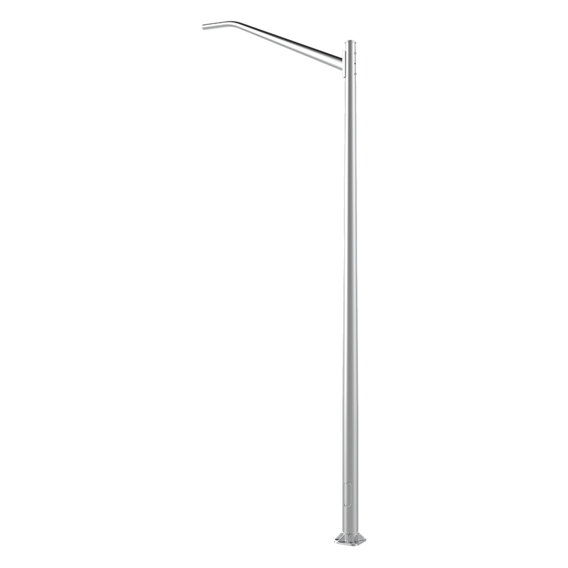 20ft-40ft Aluminum Conical Light Pole, Base Flange Mounting
